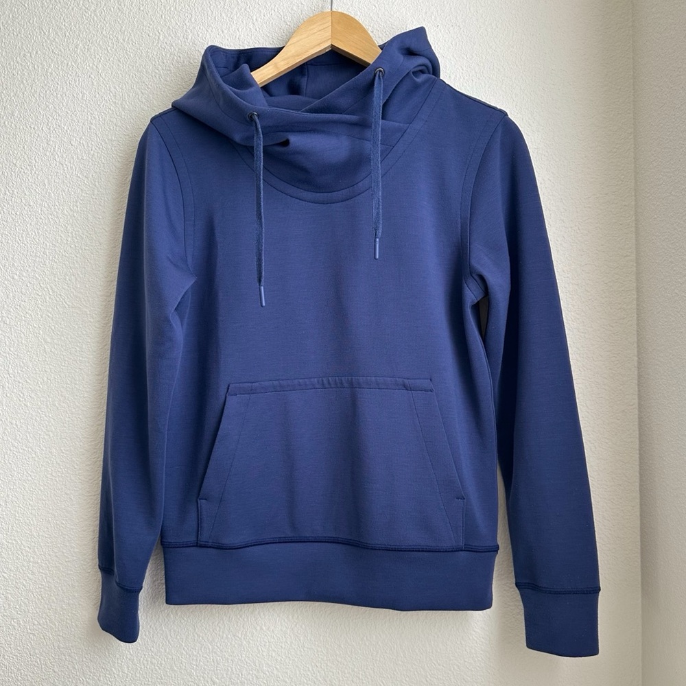 Lululemon City Sleek Hoodie Gatsby Blue Size 2
